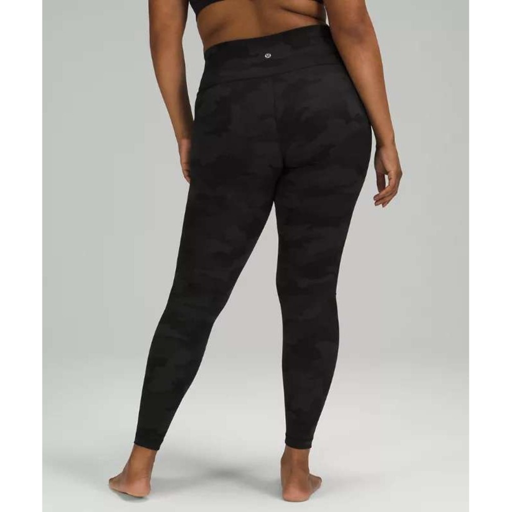 Lululemon Wunder Under HR Leggings Womens 12 Green Camo High Rise
